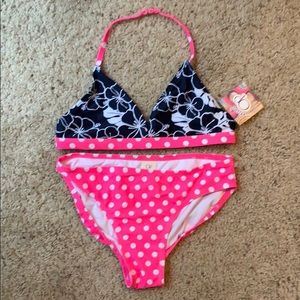 Size 10/12.  2 piece bathing suit